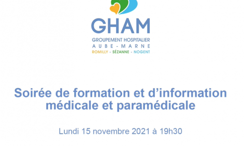 Replay - Soirée de formation & d'information médicale et paramédicale (15-11-21)