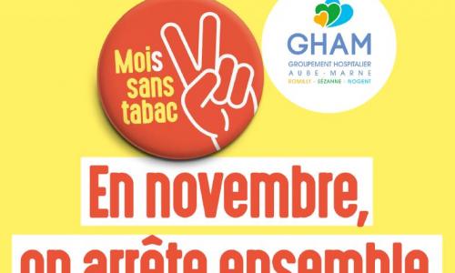 Moi(s) sans tabac : les professionnels du GHAM vous accompagnent dans votre démarche !