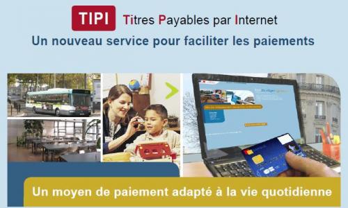 Réglez vos factures directement sur internet, grâce au système TIPI