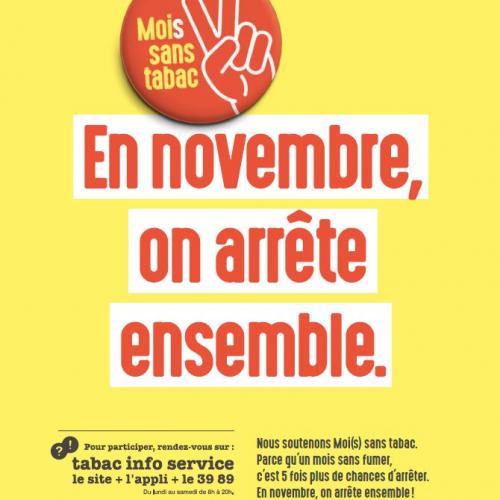 Moi(s) sans tabac : les professionnels du GHAM vous accompagnent dans votre démarche !