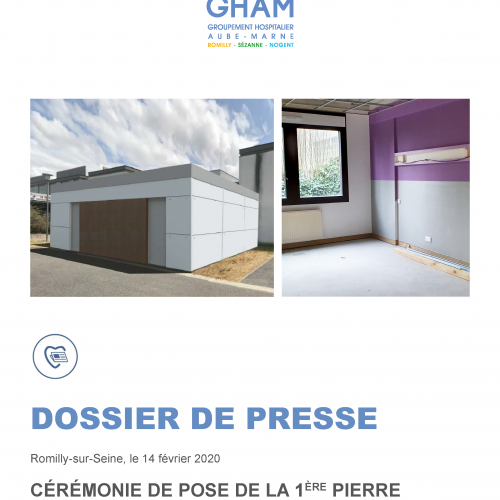 Pose de première pierre du bâtiment IRM et rénovation du service de court séjour gériatrique