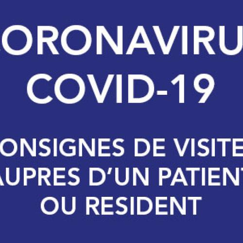 Coronavirus Covid-19 : consignes aux visiteurs