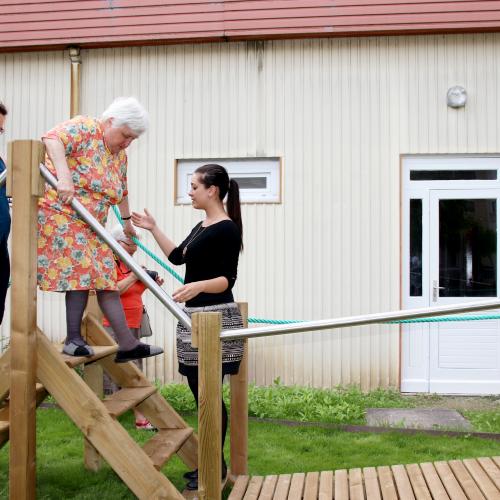 Un parcours de santé adapté aux résidents de l'EHPAD, à Sézanne - L'union du 17.06.18