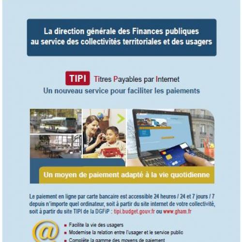 Le paiement sur internet (TIPI) : simplicité pour les usagers et modernité pour l’établissement